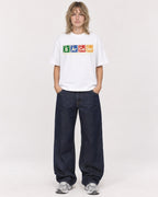 Mockup Boxy Heavyweight Tee White female full-body 19