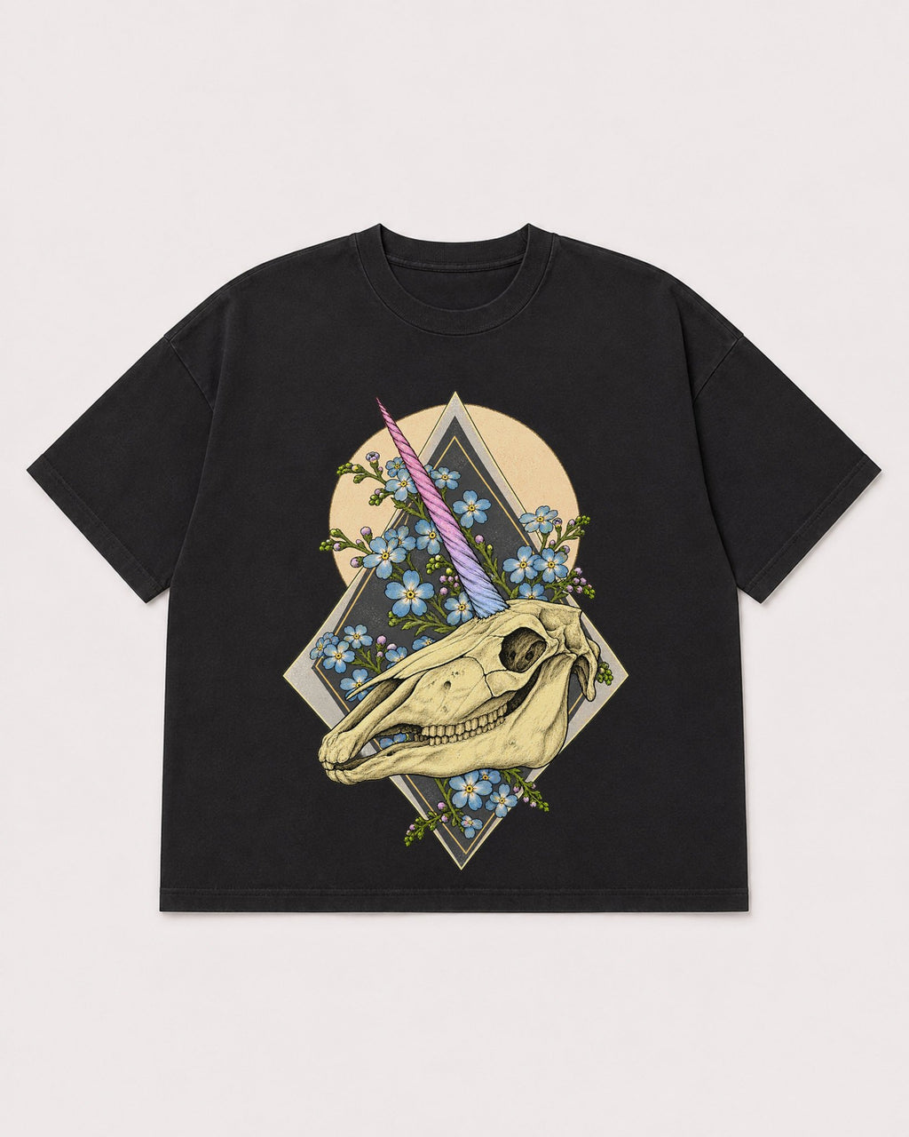 Mockup Boxy Heavyweight Tee Black product