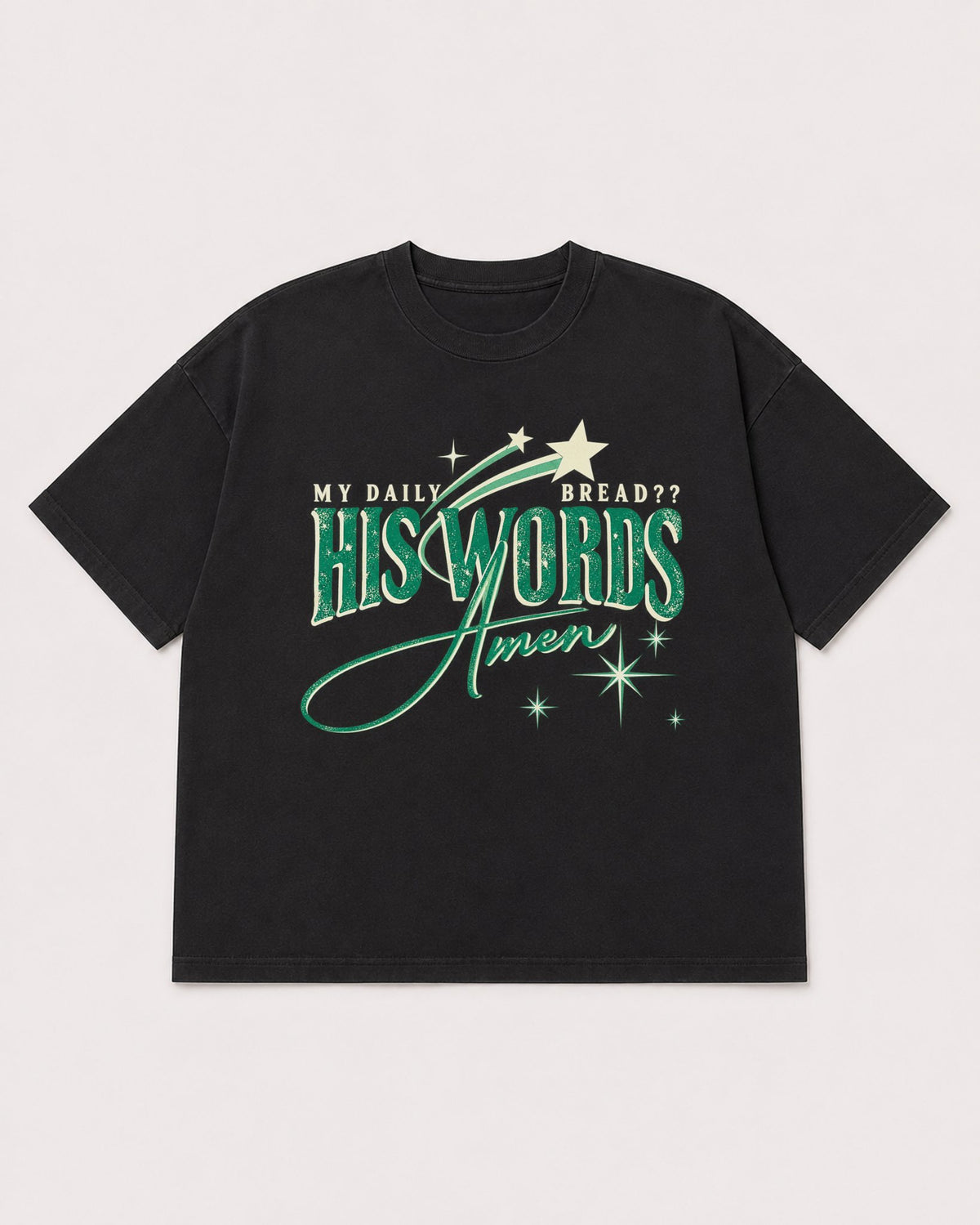 Mockup Boxy Heavyweight Tee Black product