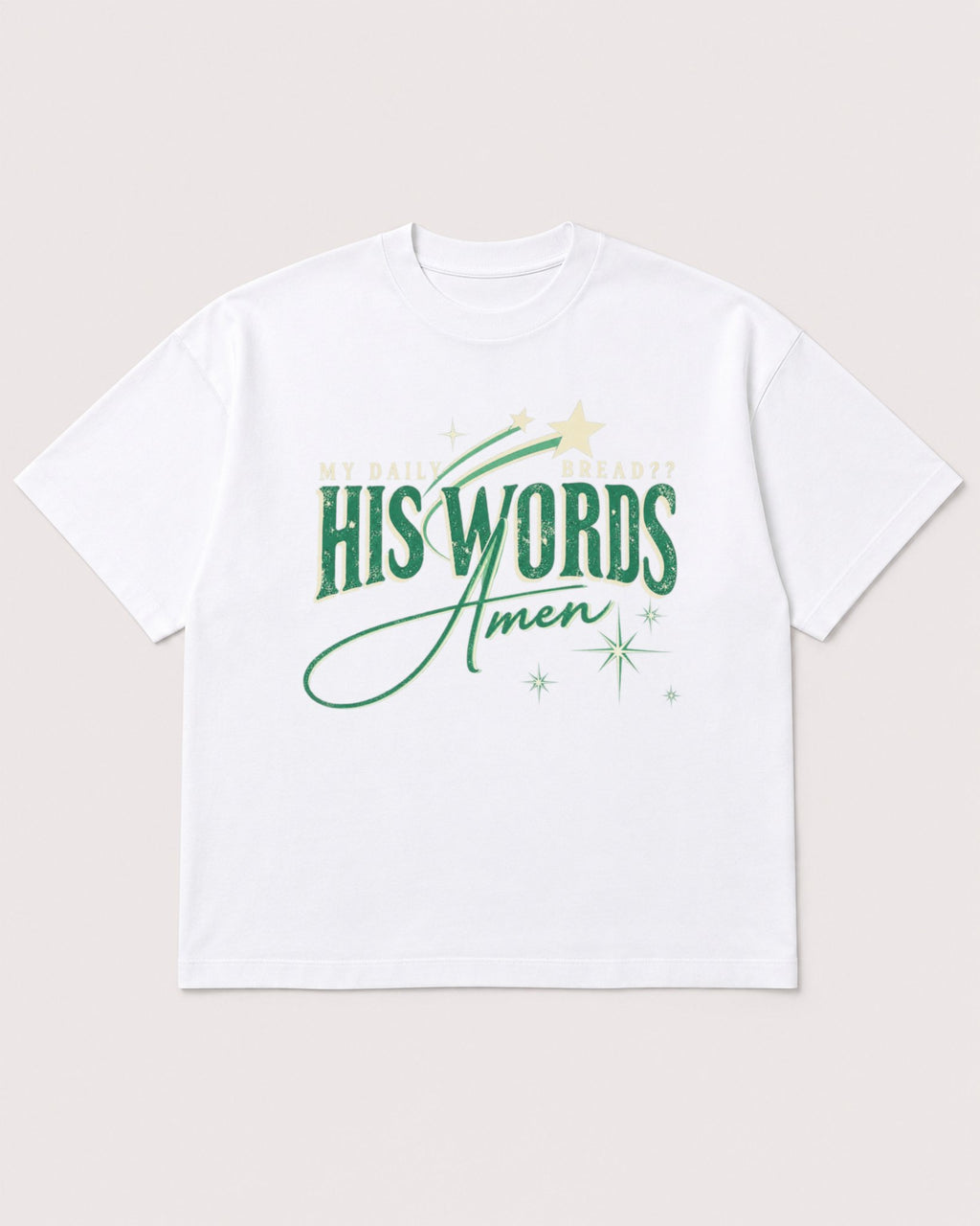 Mockup Boxy Heavyweight Tee White product