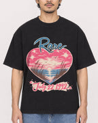 Mockup Boxy Heavyweight Tee Black male close-up 02
