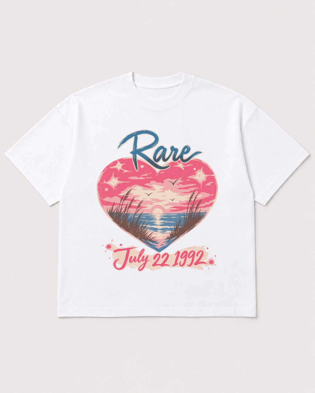 Mockup Boxy Heavyweight Tee White product