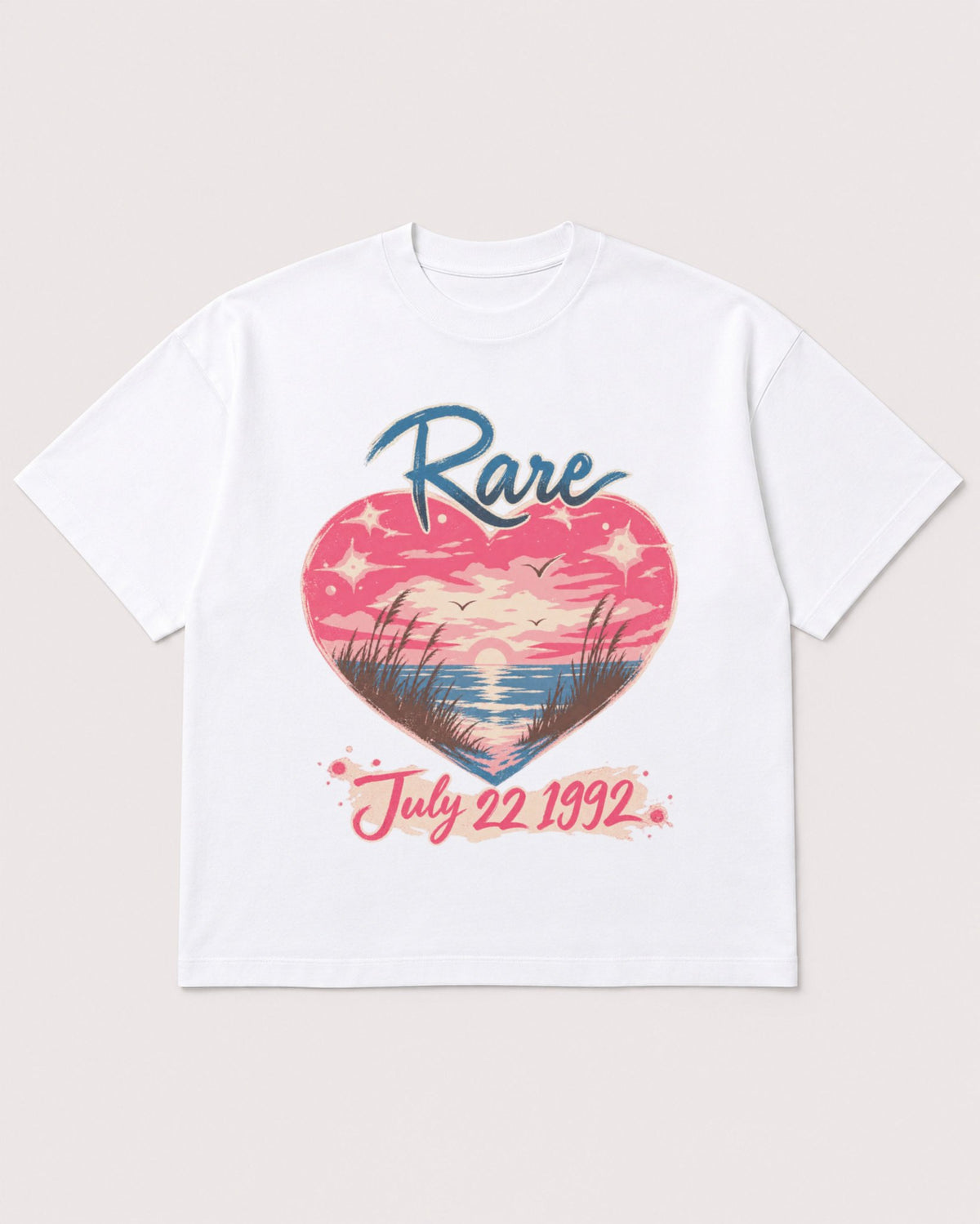 Mockup Boxy Heavyweight Tee White product