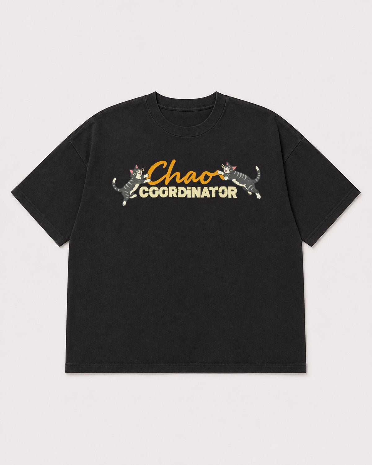 Mockup Boxy Heavyweight Tee Black product