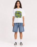 Mockup Boxy Heavyweight Tee White female full-body 06
