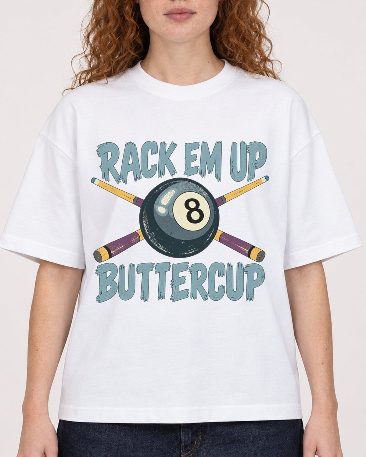 Mockup Boxy Heavyweight Tee White female close-up 09