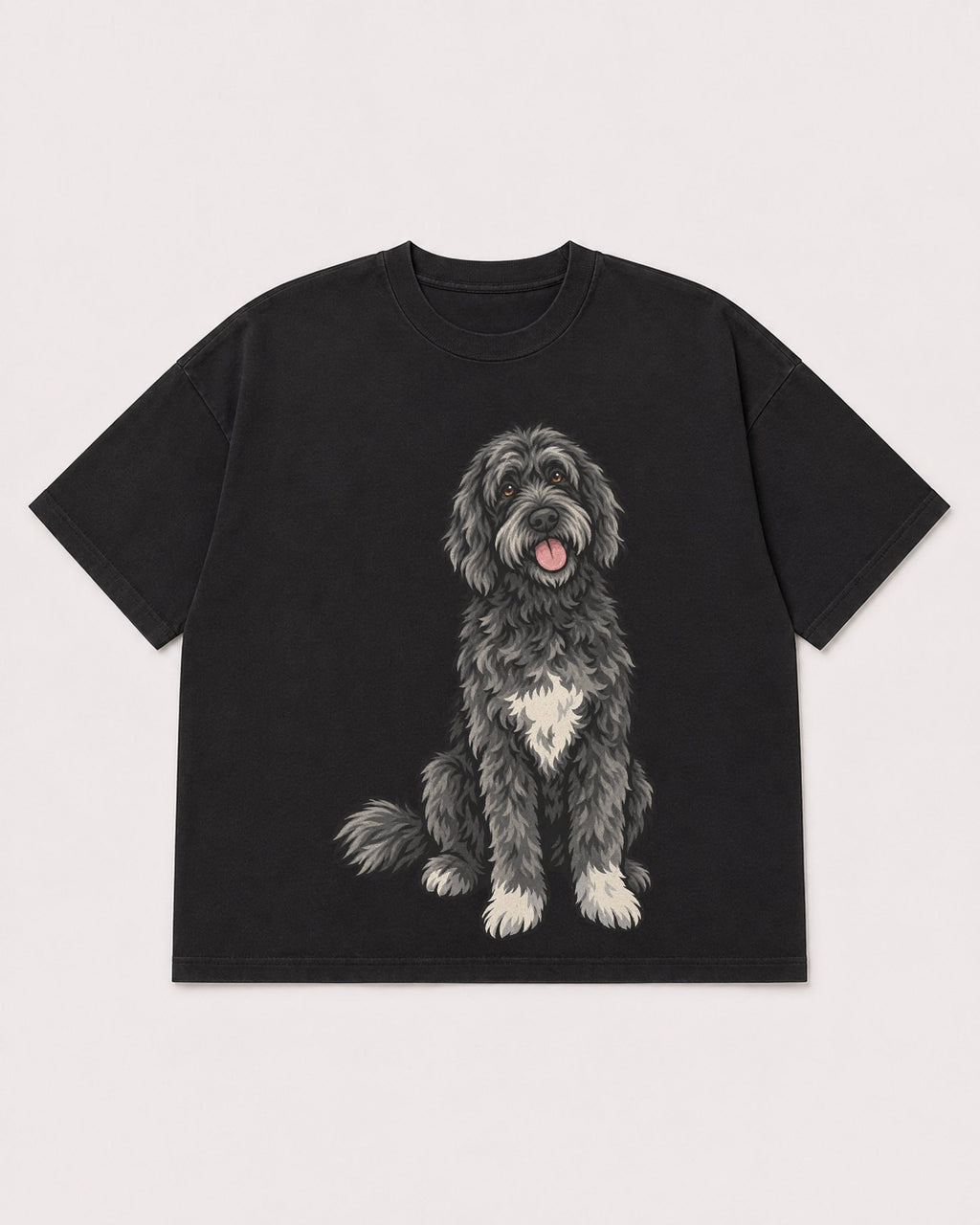 Mockup Boxy Heavyweight Tee Black product