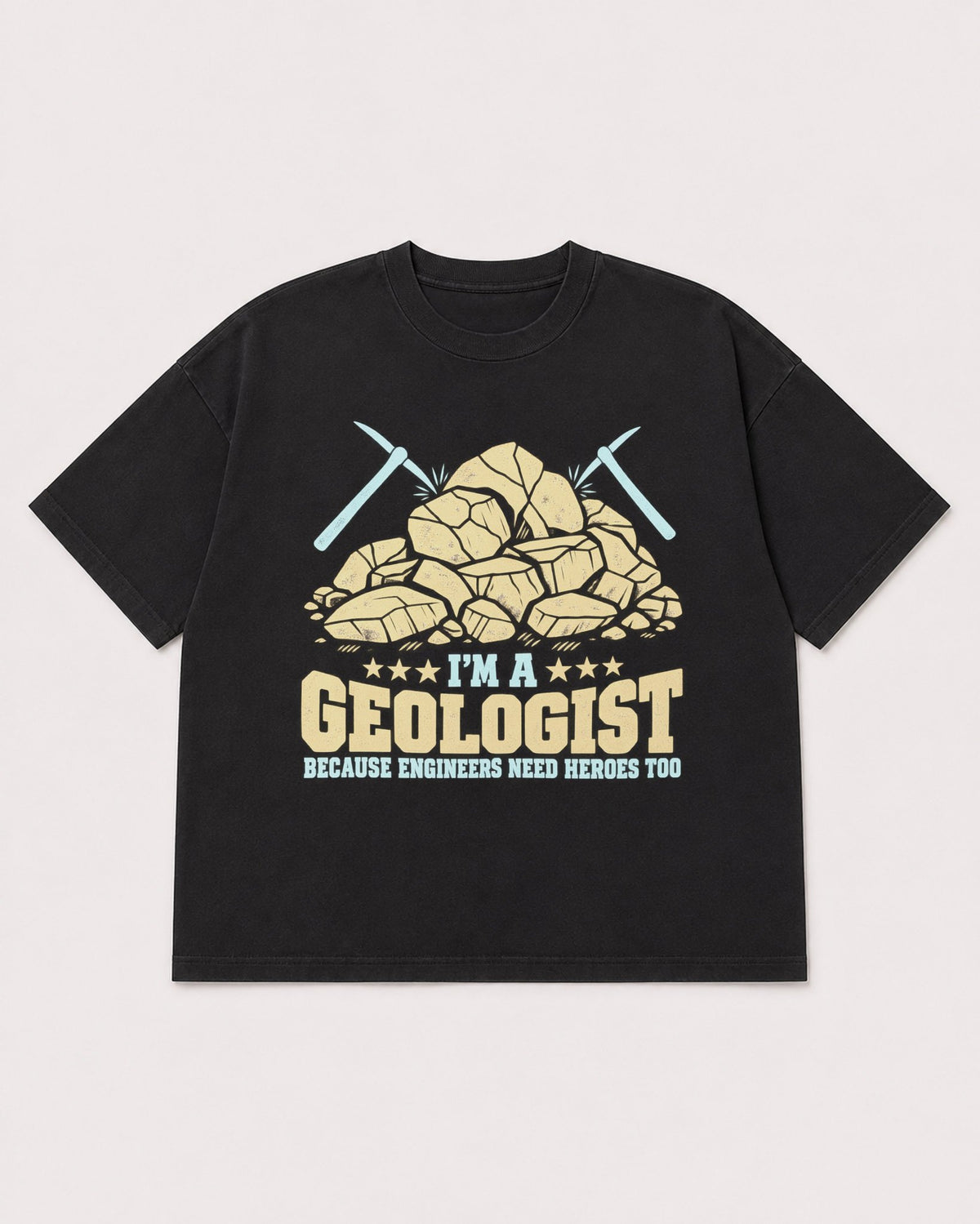 Mockup Boxy Heavyweight Tee Black product
