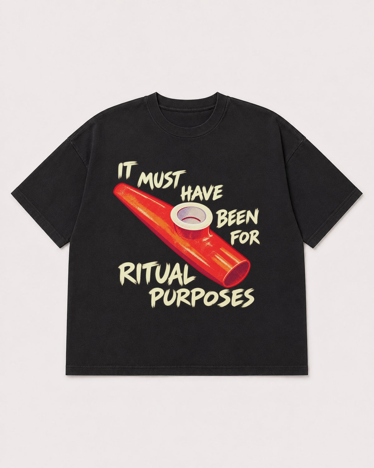 Mockup Boxy Heavyweight Tee Black product