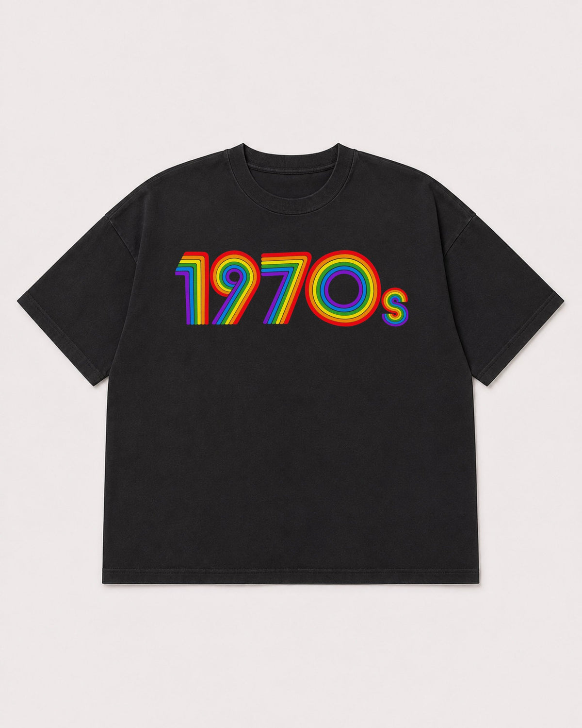 Mockup Boxy Heavyweight Tee Black product