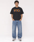 Mockup Boxy Heavyweight Tee Black male full-body 06