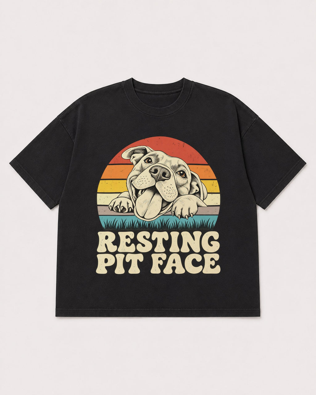 Mockup Boxy Heavyweight Tee Black product