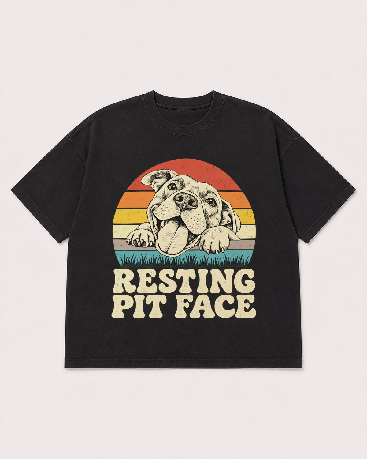 Mockup Boxy Heavyweight Tee Black product