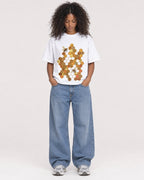 Mockup Boxy Heavyweight Tee White female full-body 05