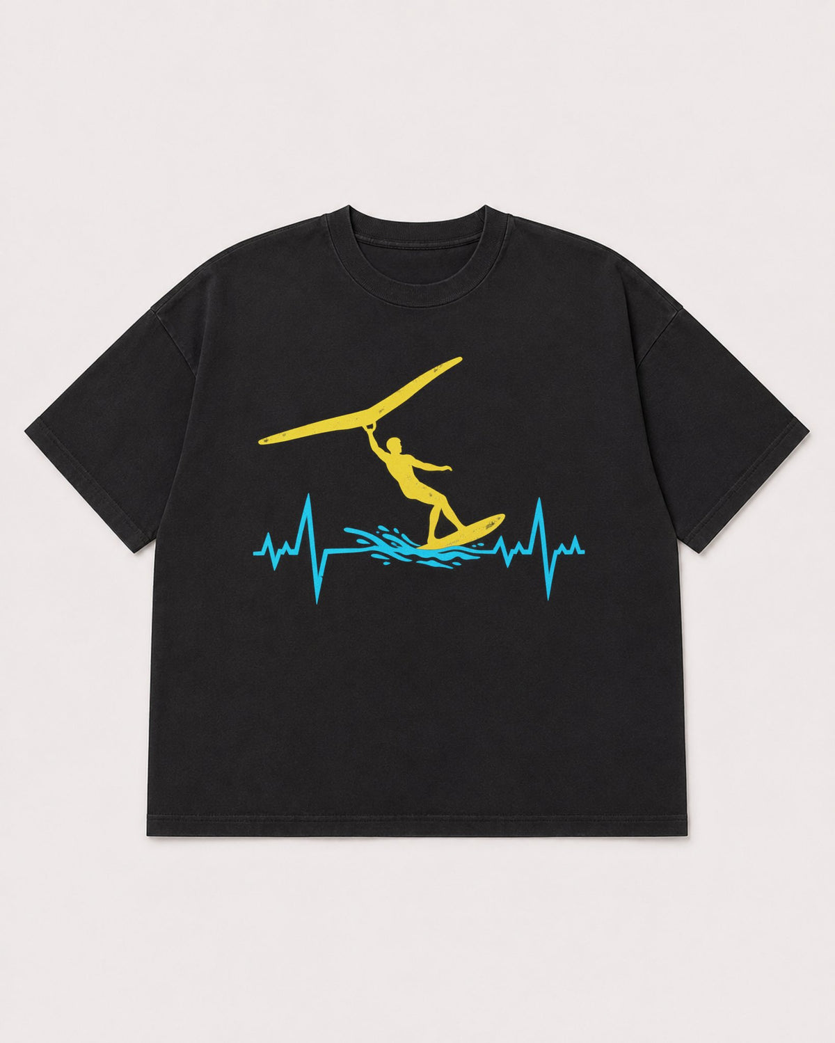 Mockup Boxy Heavyweight Tee Black product