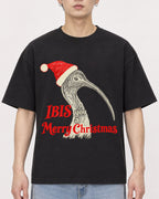 Mockup Boxy Heavyweight Tee Black male close-up 01