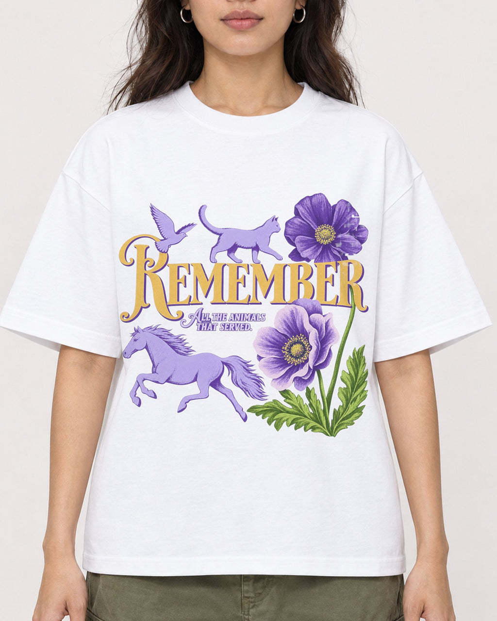 Mockup Boxy Heavyweight Tee White female close-up 02
