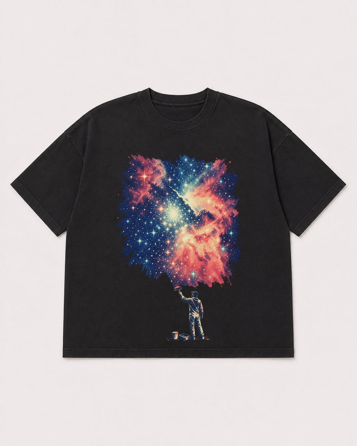 Mockup Boxy Heavyweight Tee Black product