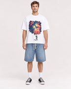 Mockup Boxy Heavyweight Tee White male full-body 08