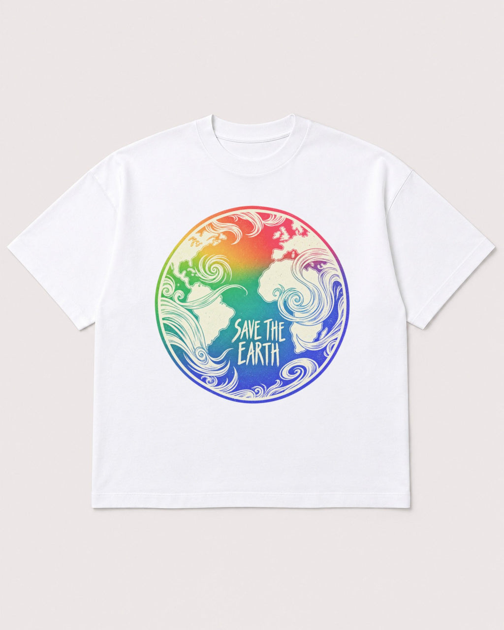 Mockup Boxy Heavyweight Tee White product