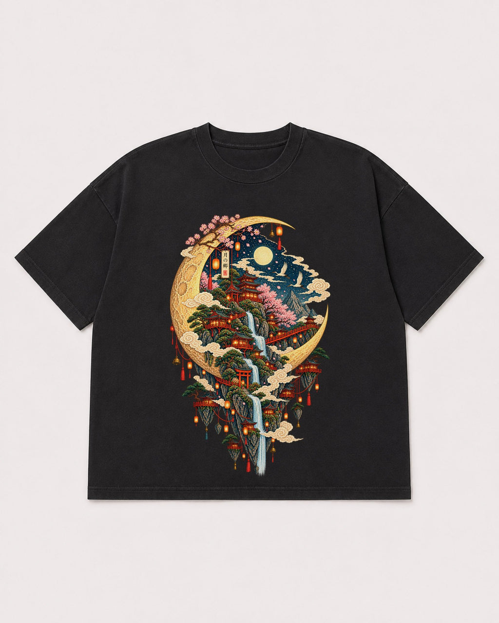 Mockup Boxy Heavyweight Tee Black product