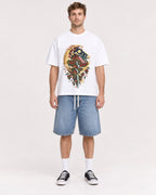 Mockup Boxy Heavyweight Tee White male full-body 08