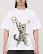 Mockup Boxy Heavyweight Tee White female close-up 43