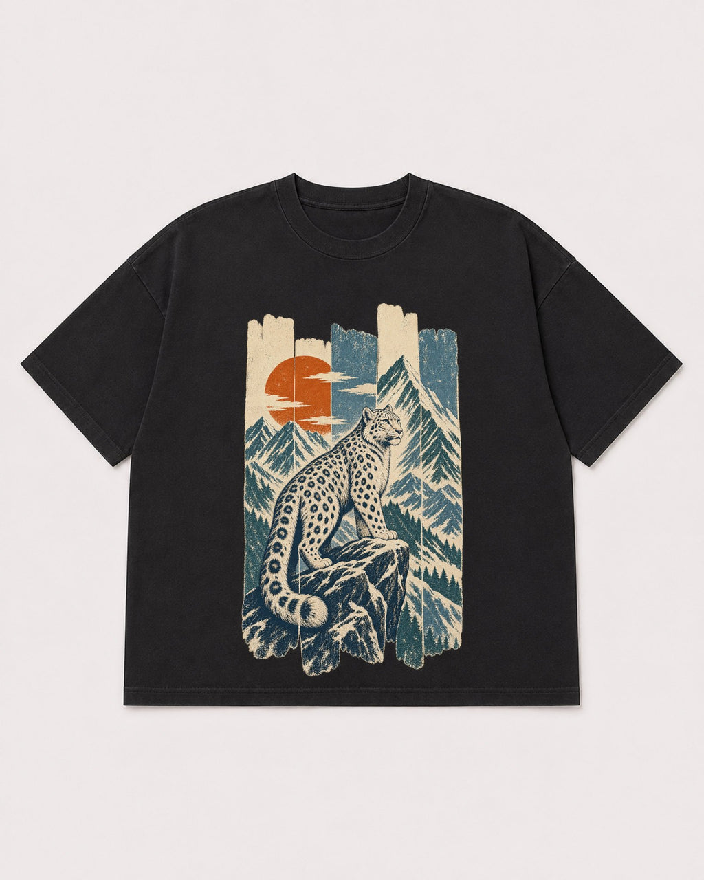 Mockup Boxy Heavyweight Tee Black product