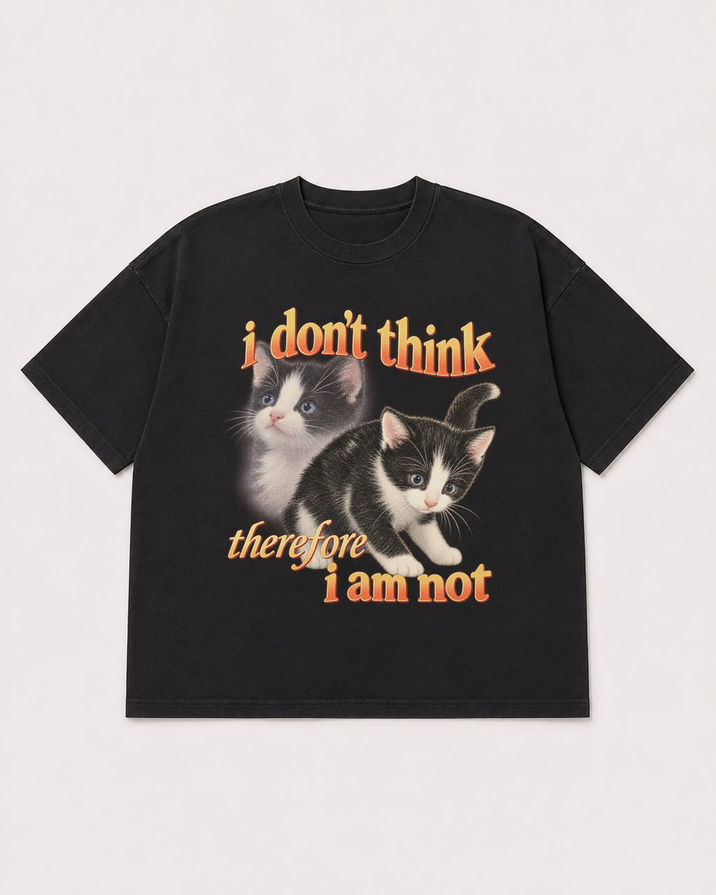 Mockup Boxy Heavyweight Tee Black product