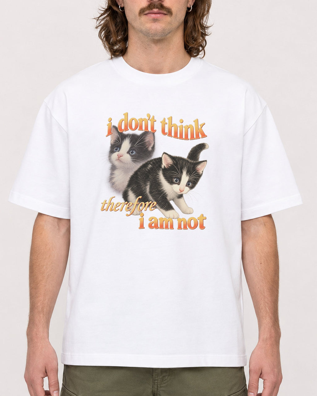 Mockup Boxy Heavyweight Tee White male close-up 49