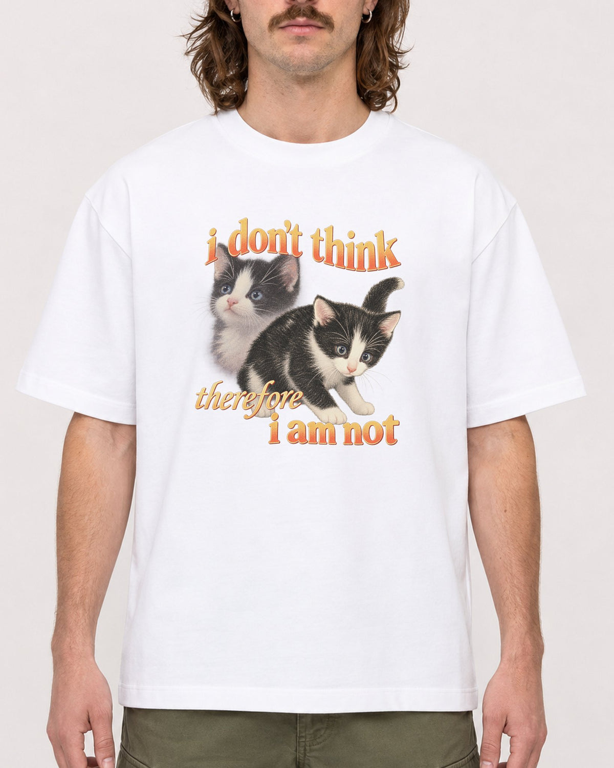 Mockup Boxy Heavyweight Tee White male close-up 49