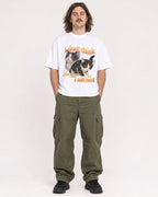 Mockup Boxy Heavyweight Tee White male full-body 49