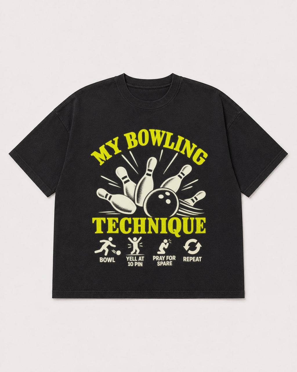 Mockup Boxy Heavyweight Tee Black product