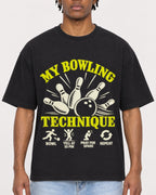 Mockup Boxy Heavyweight Tee Black male close-up 05
