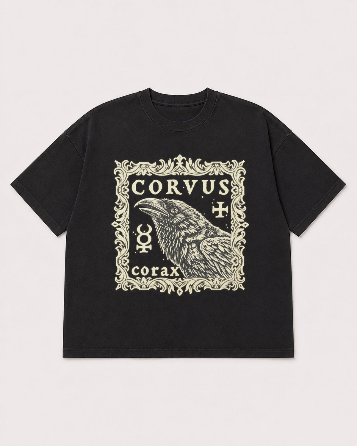 Mockup Boxy Heavyweight Tee Black product