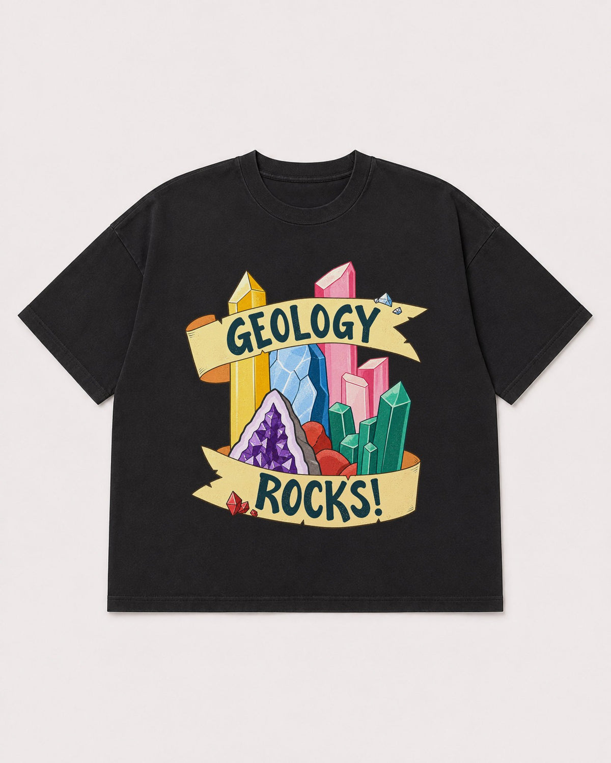 Mockup Boxy Heavyweight Tee Black product