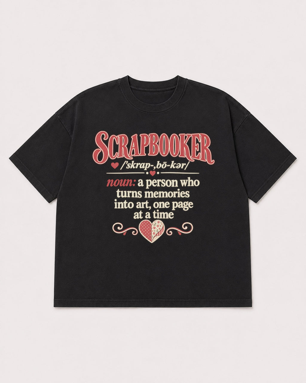 Mockup Boxy Heavyweight Tee Black product