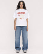 Mockup Boxy Heavyweight Tee White female full-body 30