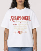 Mockup Boxy Heavyweight Tee White female close-up 30