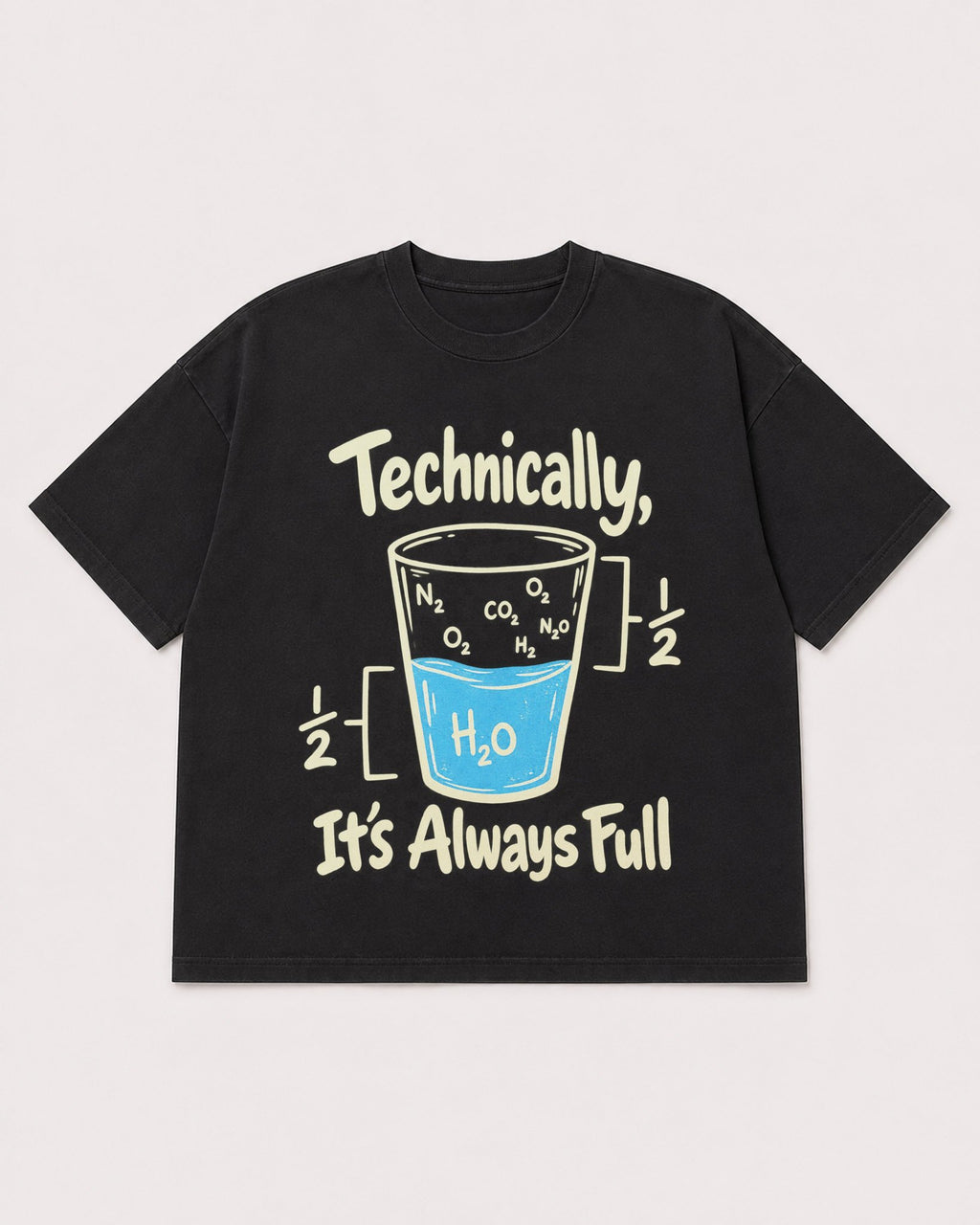 Mockup Boxy Heavyweight Tee Black product