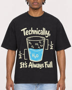 Mockup Boxy Heavyweight Tee Black male close-up 05