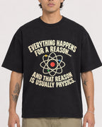 Mockup Boxy Heavyweight Tee Black male close-up 36