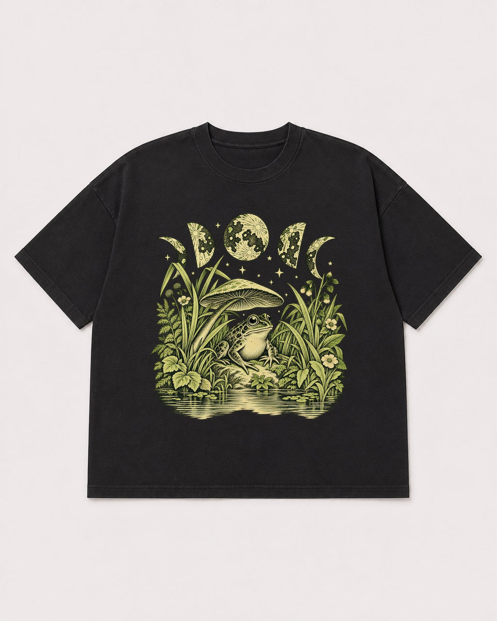 Mockup Boxy Heavyweight Tee Black product