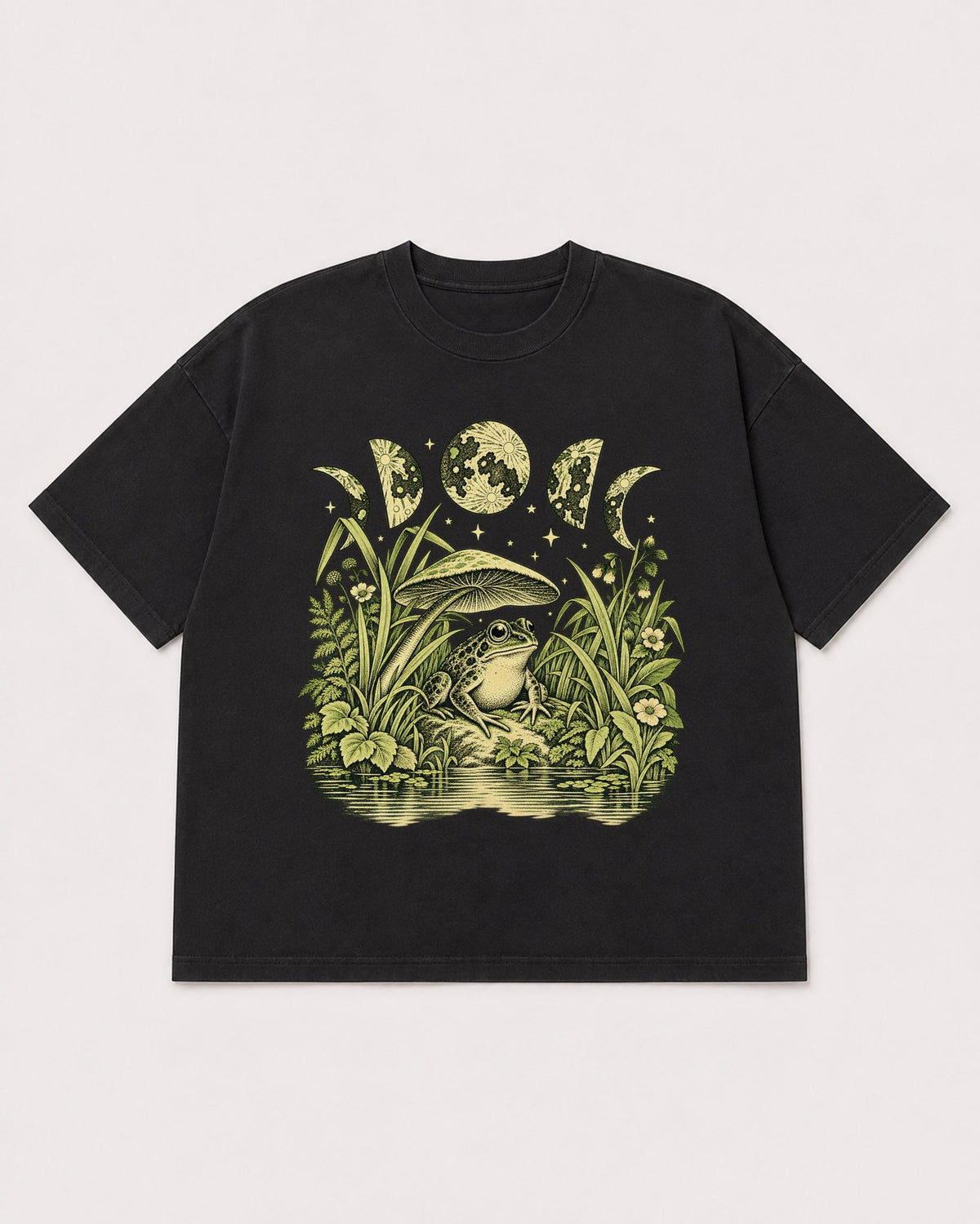 Mockup Boxy Heavyweight Tee Black product