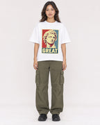 Mockup Boxy Heavyweight Tee White female full-body 02