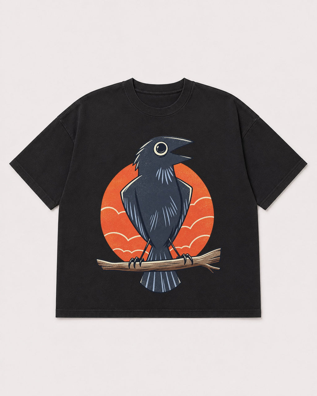 Mockup Boxy Heavyweight Tee Black product
