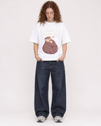 Mockup Boxy Heavyweight Tee White female full-body 09