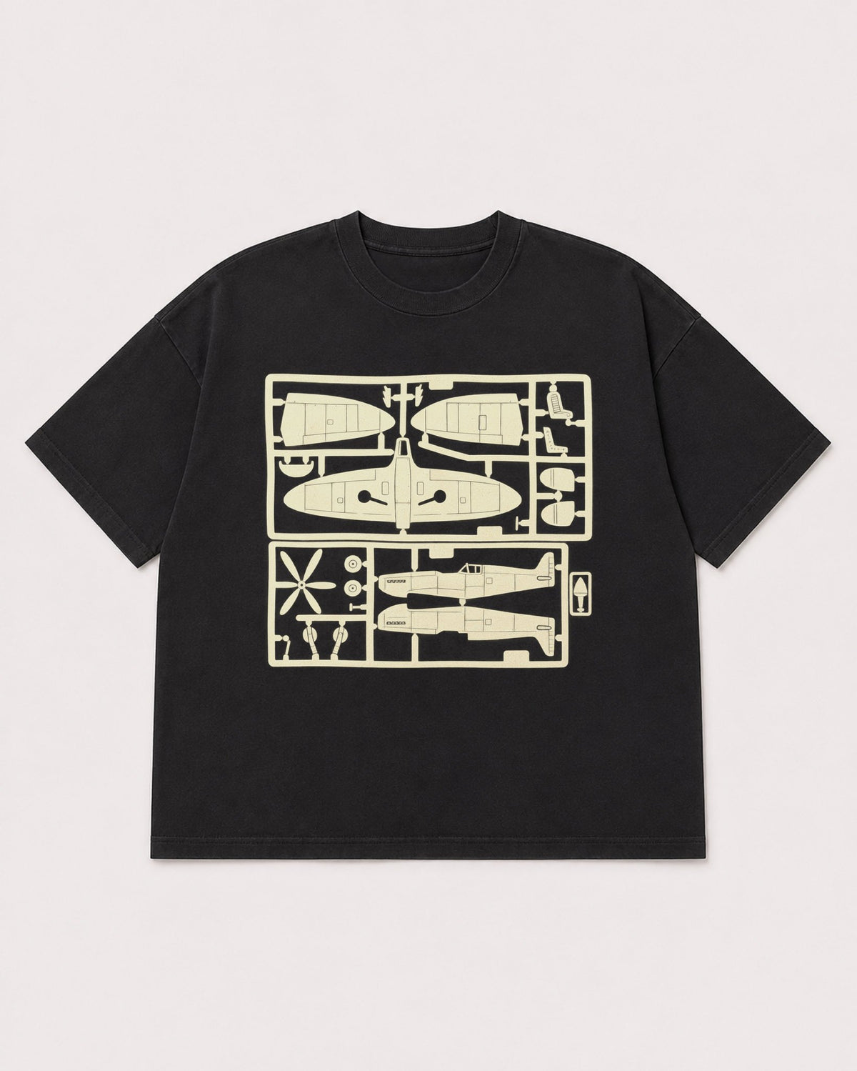Mockup Boxy Heavyweight Tee Black product