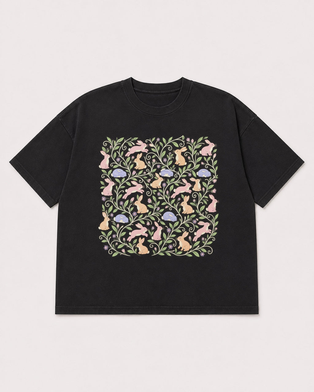 Mockup Boxy Heavyweight Tee Black product