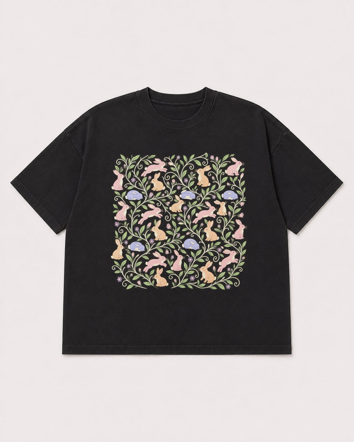 Mockup Boxy Heavyweight Tee Black product